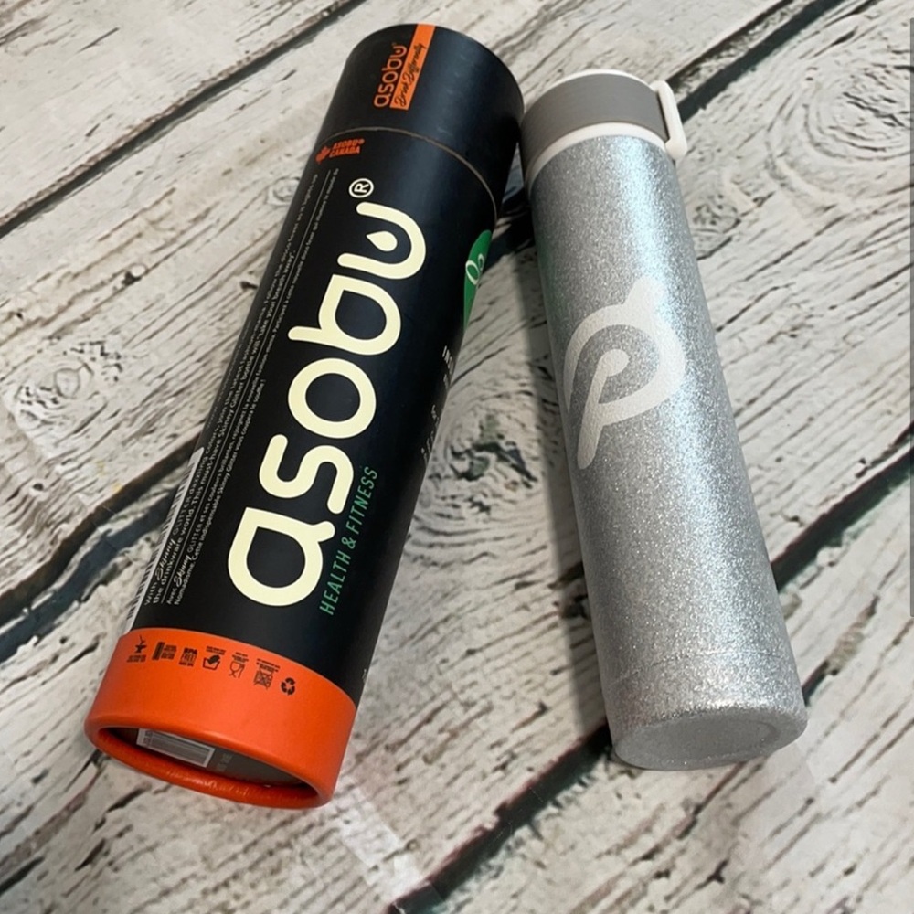Asobu Peloton Jess King Experience skinny glitter water bottle